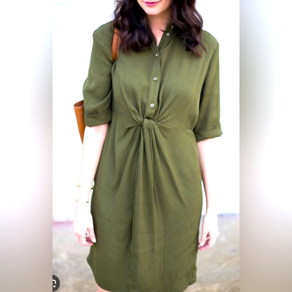 Maternity TopShop Army Green Dress - Size 4